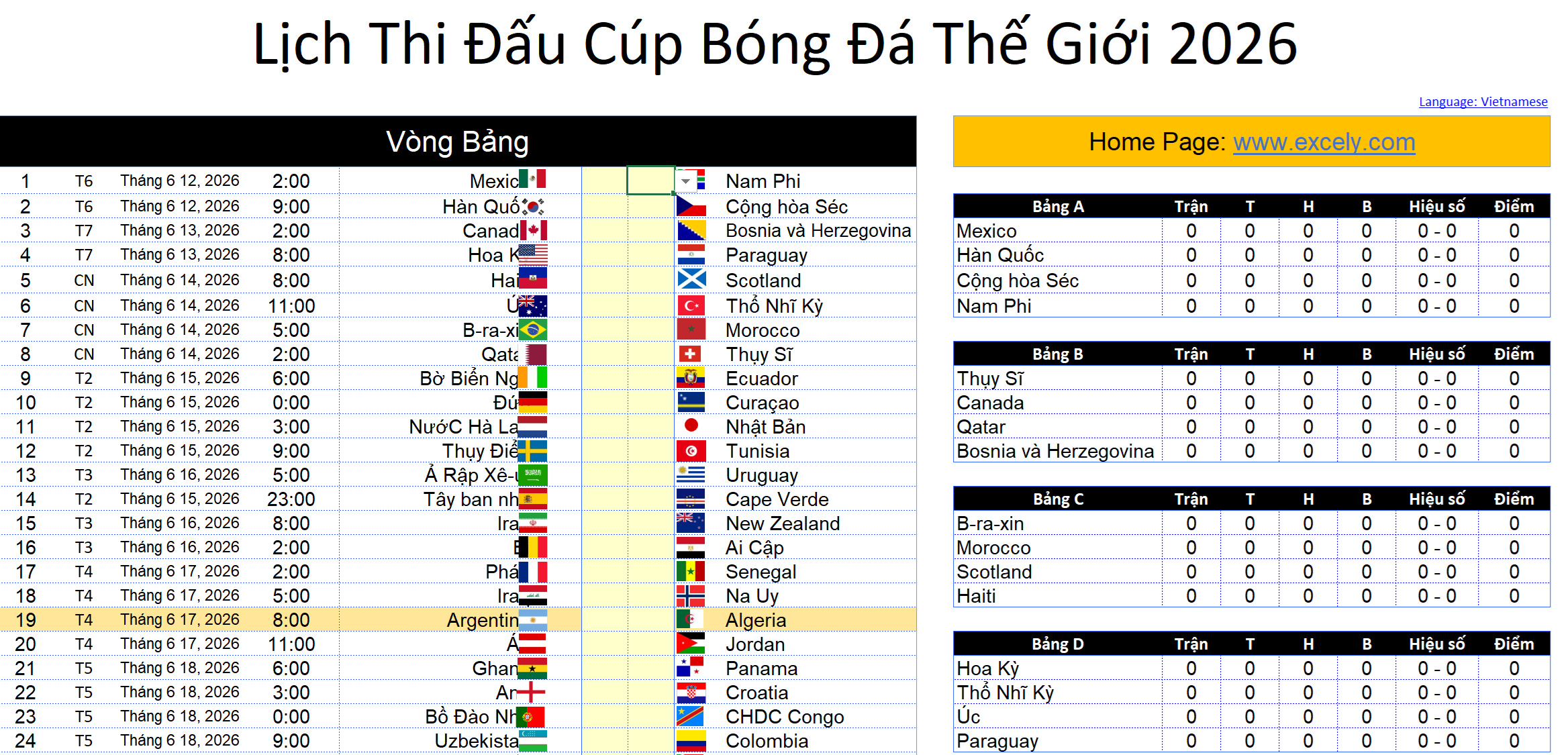 Bộ lịch thi đấu World Cup 2026 thông minh - 5