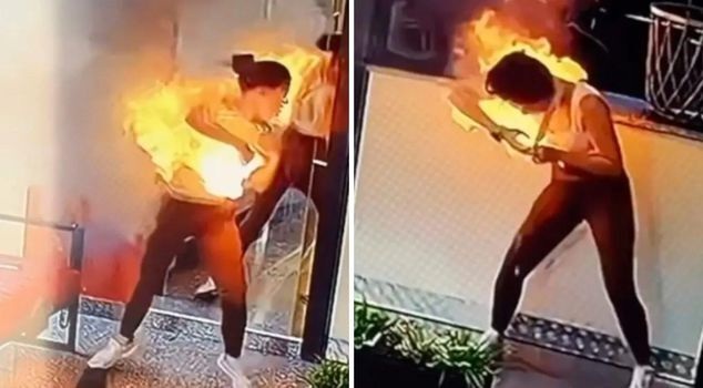 Khoảnh khắc sạc dự phòng bất ngờ phát nổ khiến cô gái bị bỏng nặng