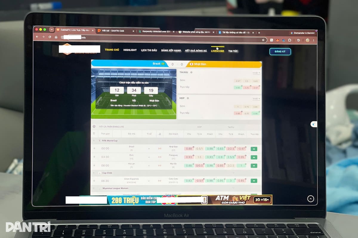 Xem World Cup lậu, người dùng đối mặt nguy cơ mất cả tiền lẫn dữ liệu