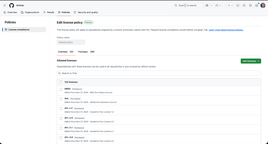 How GitHub maintains compliance for open source dependencies