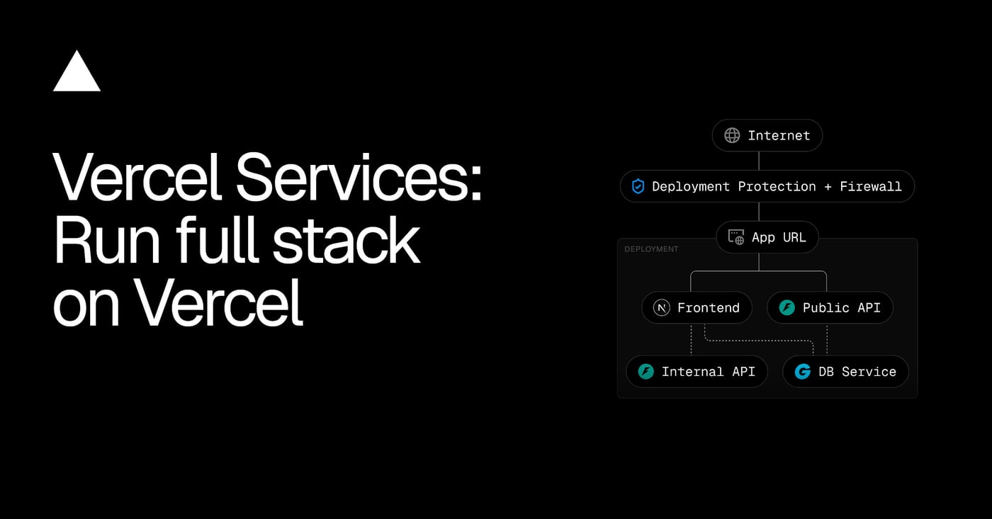 Vercel Services: Run full stack on Vercel