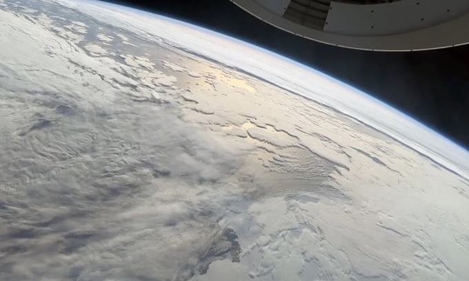 Ảnh chụp Nam Cực do phi hành đoàn Fram2 gửi về. Ảnh: SpaceX