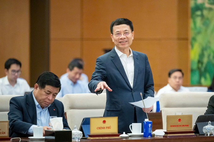Bộ trưởng Khoa học và Công nghệ Nguyễn Mạnh Hùng. Ảnh: Phạm Thắng