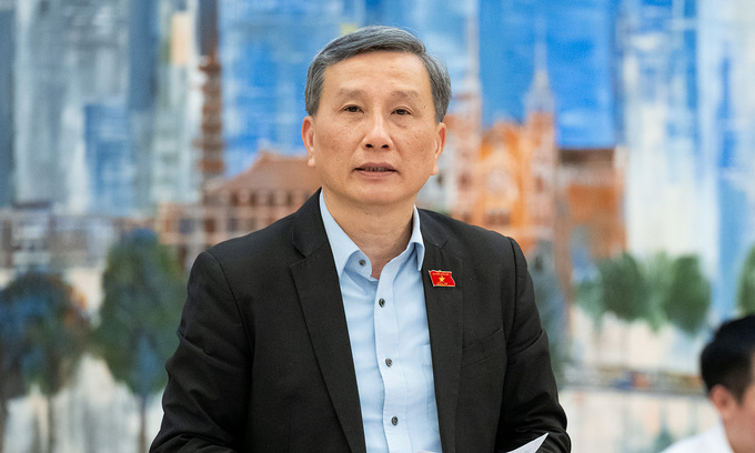 Chủ nhiệm Ủy ban Khoa học, Công nghệ - Môi trường Lê Quang Huy. Ảnh: Phạm Thắng