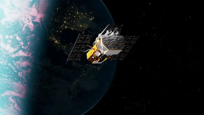 Mô phỏng kính viễn vọng không gian Swift của NASA. Ảnh: Trung tâm Bay Vũ trụ Goddard