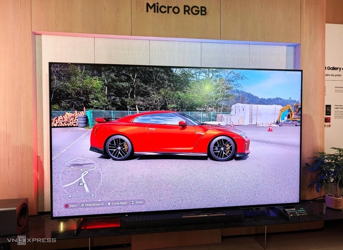 Micro RGB là dòng TV dân dụng cao cấp nhất của Samsung năm 2026. Ảnh: Tuấn Hưng