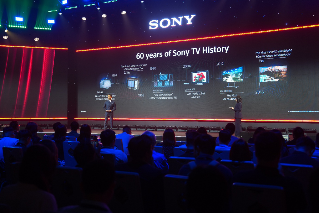 Sony lần đầu ra mắt thế hệ TV True RGB tại Việt Nam