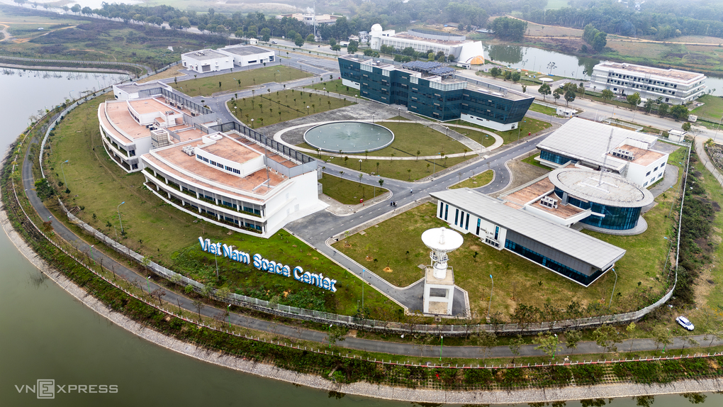 Trung tâm Vũ trụ Việt Nam tại Khu Công nghệ cao Hòa Lạc - Hà Nội, tháng 3/2025. Ảnh: Giang Huy